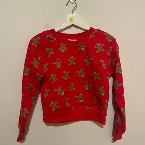 Gingerbread‎ Man crewneck crop top size xs junior
